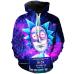 2019 Bule Rick Morty Printed 3D Hoodie Sweatshirts Men Harajuku Autumn Winter Pullover Wolf Men XXXTENTCAION hoodies dropshiping