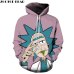 2019 Bule Rick Morty Printed 3D Hoodie Sweatshirts Men Harajuku Autumn Winter Pullover Wolf Men XXXTENTCAION hoodies dropshiping