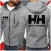 2019 New Fashion Hoody Jacket Helly Hansen Printed Men Hoodies Sweatshirts Casual Hooded Pullover Coat Plus Fleece Cardigan