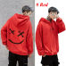 2019 New Men Hoodies Sweatshirts Smile Print Headwear Hoodie Hip Hop Streetwear Clothing Us size Plus Size 3XL