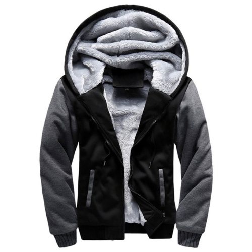 2019 New Men Hoodies Winter Thick Warm Fleece Zipper Men Hoodies Coat Sportwear Male Streetwear Hoodies Sweatshirts Men 4XL 5XL