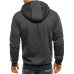 2019 New Men's Hoodies  Casual Sports Design Spring and Autumn Winter Long-sleeved Cardigan Hooded Men's Hoodie