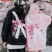 2019 Winter modis Cherry Blossom Print Hoodie Streetwear Hip Hop oversize Women Men Unisex Cotton  Sweatshirts Retro Hoody