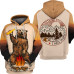 3D Bear Beer Bonfire Print Cool Sweatshirt Men's Hoodie Fashion Camping Hoodie