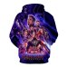 3D Printed Avengers Endgame Quantum Realm Cosplay Costume Sweatshirt Superhero America Captain Marvel Zipper Jacket Hoodie