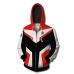 3D Printed Avengers Endgame Quantum Realm Cosplay Costume Sweatshirt Superhero America Captain  Zipper Jacket Hoodie