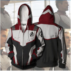 3D Printed Avengers Endgame Quantum Realm Cosplay Costume Sweatshirt Superhero America Captain  Zipper Jacket Hoodie