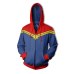 3D Printed Captain Marvel Carol Danvers Ms Marvel Costumes Hoodies Sweatshirts Tracksuit Casual zipper hooded Jacket clothing