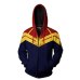 3D Printed Captain Marvel Carol Danvers Ms Marvel Costumes Hoodies Sweatshirts Tracksuit Casual zipper hooded Jacket clothing