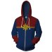 3D Printed Captain Marvel Carol Danvers Ms Marvel Costumes Hoodies Sweatshirts Tracksuit Casual zipper hooded Jacket clothing