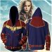 3D Printed Captain Marvel Carol Danvers Ms Marvel Costumes Hoodies Sweatshirts Tracksuit Casual zipper hooded Jacket clothing