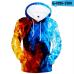 Aikooki Yellow And Blue 3D Fire autumn Men Sweatshirt Women Hoodies outwear Winter Handsome Hooded Male 3D Hoody hio hop clothes