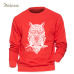 Animal Owl Hoodie Men Black Sweatshirt Casual Crewneck Sweatshirts 2018 New Brand Winter Autumn Fleece Warm Hoody Brand Clothing