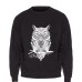 Animal Owl Hoodie Men Black Sweatshirt Casual Crewneck Sweatshirts 2018 New Brand Winter Autumn Fleece Warm Hoody Brand Clothing