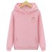 Autumn winter New brand Pocket Cat Letter Printed Hoodies men Casual Hoodies Sweatshirt Sportswear Male Fleece Hooded Jacket