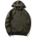 Casual Armygreen Black Khaki Hoodie Hip Hop Street Wear Sweatshirts Skateboard Men Pullover Hoodie Male Loose Solid Color Hoodie