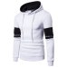 Casual Mens Hoodies Streetwear Hip Hop Long Sleeve Hoodie Men Black White Bodybuilding Sweatshirts Male Sportswear Hoody Jacket