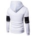 Casual Mens Hoodies Streetwear Hip Hop Long Sleeve Hoodie Men Black White Bodybuilding Sweatshirts Male Sportswear Hoody Jacket