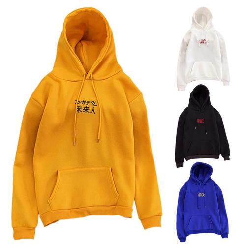 Casual Trend Harajuku Student Loose Fleece Lined Hooded Sweatshirts Men And Women Couple Long-Sleeved Hoodies Sweatshirt