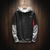 Cool Sweatshirt Men Hip Hop patchwork  Long Sleeve Pullover contrast Hoodies  Sweatshirt hoodies Men high quality