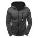 Covrlge Hoodies Men Fashion Personality Zipper Sweatshirt Male Solid Color Hoody Tracksuit Hip Hop Autumn Hoodies Mens MWW146