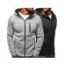 Covrlge Hoodies Men Fashion Personality Zipper Sweatshirt Male Solid Color Hoody Tracksuit Hip Hop Autumn Hoodies Mens MWW146