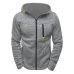 Covrlge Hoodies Men Fashion Personality Zipper Sweatshirt Male Solid Color Hoody Tracksuit Hip Hop Autumn Hoodies Mens MWW146