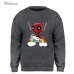 Deadpool Sweatshirt Men Funny Print Hoodie Crewneck Sweatshirts Winter Autumn Black Dead Pool Super Hero Hipster Brand Clothing