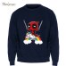 Deadpool Sweatshirt Men Funny Print Hoodie Crewneck Sweatshirts Winter Autumn Black Dead Pool Super Hero Hipster Brand Clothing