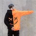 Dropshipping Hoodies Sweatshirts Men Women Color Block Patchwork Smile Print Hoodie Hip Hop Streetwear 2018 Men Clothing W0002