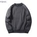 FGKKS Brand Men Casual Hoodies Sweatshirt  New Spring Solid Color Fleece Polyester Pullover Coat Warm Hoodies Male EU size