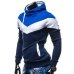 Fashion Autumn Hoodies Men Sweatshirt Male Stitching Hooded Hip Hop Long Sleeve Sweatshirt Men Silm Hoodies Outwear