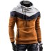 Fashion Autumn Hoodies Men Sweatshirt Male Stitching Hooded Hip Hop Long Sleeve Sweatshirt Men Silm Hoodies Outwear