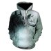 Fashion Men Wolf Animal 3D Printed Hooded Hoodies Men / Women's Shinning Wolf Design Sweatshirts 3D Harajuku Hoody