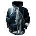 Fashion Men Wolf Animal 3D Printed Hooded Hoodies Men / Women's Shinning Wolf Design Sweatshirts 3D Harajuku Hoody