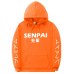 Fashion japanese streetwear SENPAI Hoodie Sweatshirt Multiple Colour Men Women Hoodies Pullover sudadera hombre