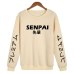 Fashion japanese streetwear SENPAI Hoodie Sweatshirt Multiple Colour Men Women Hoodies Pullover sudadera hombre