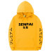 Fashion japanese streetwear SENPAI Hoodie Sweatshirt Multiple Colour Men Women Hoodies Pullover sudadera hombre