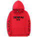 Fashion japanese streetwear SENPAI Hoodie Sweatshirt Multiple Colour Men Women Hoodies Pullover sudadera hombre