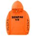 Fashion japanese streetwear SENPAI Hoodie Sweatshirt Multiple Colour Men Women Hoodies Pullover sudadera hombre