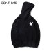 GONTHWID Embroidery Japanese Crane Hoodies Men/Women 2019 Hip Hop Casual Streetwear Hooded Sweatshirts Harajuku Male Hoodie