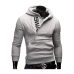 Hoodies Men 2019 Spring Fashion Tracksuit Sweatshirt Men's Winter Warm Collar Cap Long Sleeves Pullover Hoody Sports Sweatshirts