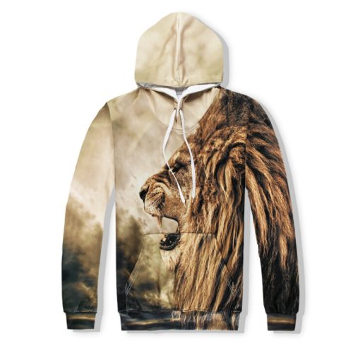 Hot Sales 3D Printed Tiger Men Hoodies Fashion Styles Males Wholesale