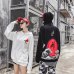 Japanese Street Harajuku Hoodies Dhyana Kanji Oversize Swag Tyga Hoodie Autumn Hoodies US Size S-XL