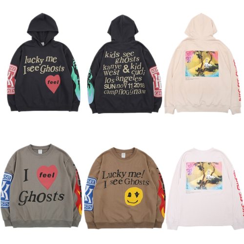 Kanye West KIDS SEE GHOSTS Hoodie Men Pullover 2019 New arrived Fashion Best Quality Sweatshirts Hip Hip Hoodies