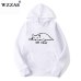 Kawaii Cat Hoodies Men Not Today Funny Graphic Sweatshirt Men/Women Harajuku Fashion Sweat Unisex Long Sleeve Sudadera Mujer