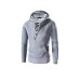 Manoswe Zipper Hooded Pullover for Men Long Sleeve Solid Sweatshirts Coat Casual Hoodies Male Slim Oversized Clothes 4XL