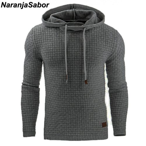 NaranjaSabor 2019 Autumn Men's Hoodies Slim Hooded Sweatshirts Mens Coats Male Casual Sportswear Streetwear Brand Clothing N461