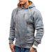 New Hoodie Men 2019 Spring Casual Solid Long Sleeve Mens Hoodies Sweatshirts Slim Zipper Hoody Sweatshirt Men Hooded Streetwear