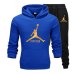 New Tracksuit men Sportswear Set Fleece Hoodie suit Jordan letter print Malechandal hombre Spring Autumn winter hoodie+Pants Set